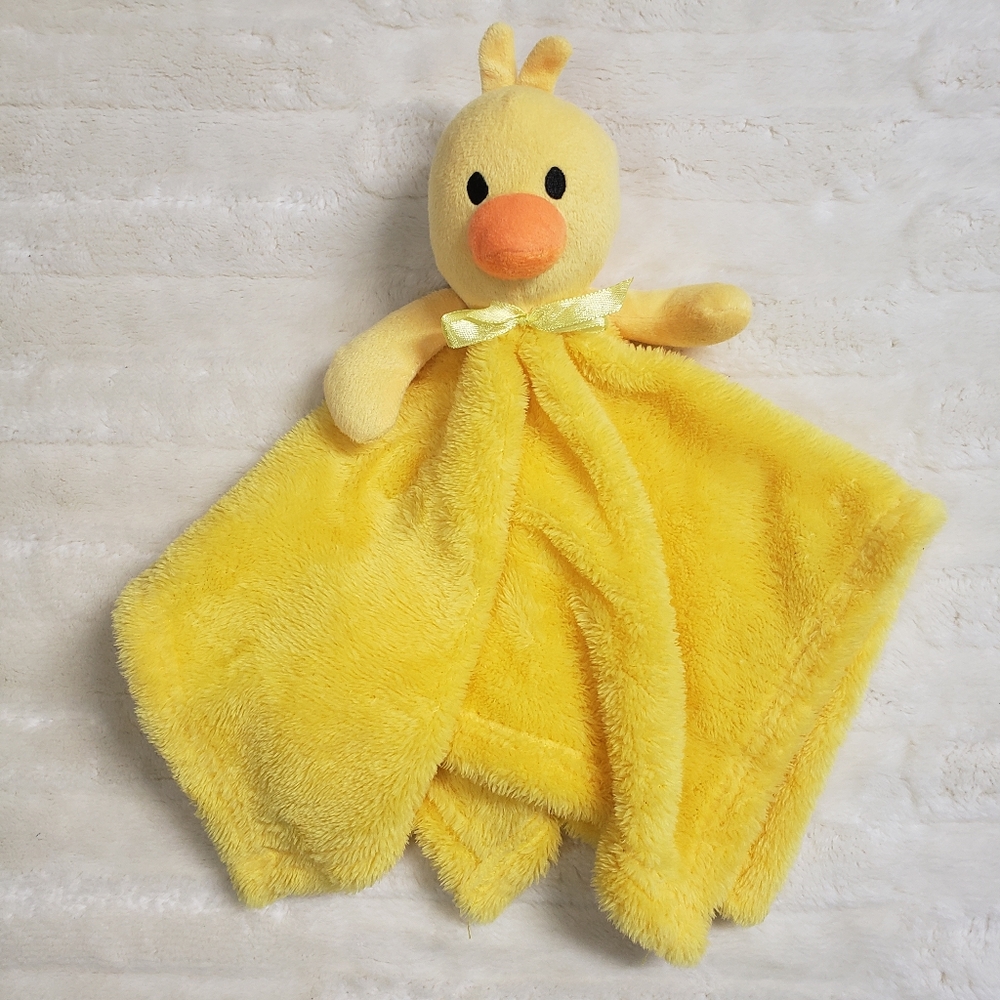Duck Plush Soft Yellow Orange Lovey Baby Security Blanket Lovie Replacement